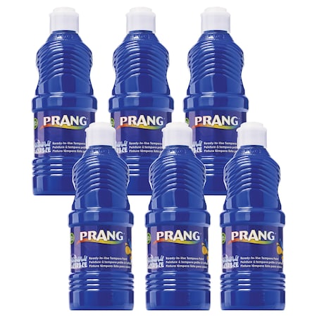 Prang Washable Tempera Paint, Blue, 16 oz, 6PK 10705